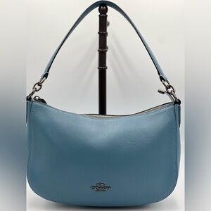 Coach Chelsea Blue Pebbled Leather two way bag